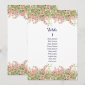 Carte minimaliste simple rose (Devant / Derrière)