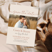 Carte Minimaliste simple Terracotta moderne Enregistrer