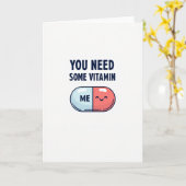 Carte Minimaliste Vitamin Me (Fleur jaune)