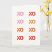 Carte minimaliste Xo chaleureuse (Fleur jaune)