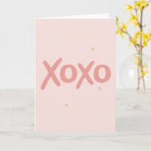 Carte minimaliste Xoxo (Fleur jaune)