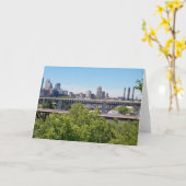 Carte Minneapolis Skyline et Bridges (Fleur jaune)