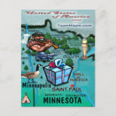 Carte Minnesota USA (Devant)