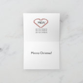 Carte Minou Chéri Joyeux Noël Miaou (Intérieur)