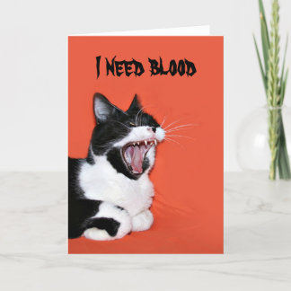 Carte Minou de Halloween