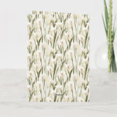 Carte Mint Easter Bunny Calla Lilies Butterflies (Dos)