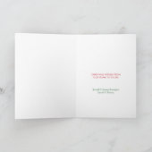 Carte Mint rose Turquoise Noël Motif de vacances Photo (Intérieur)