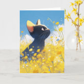 Carte Minuit dans la prairie (Fleur jaune)