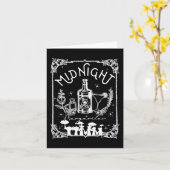 Carte Minuit Margaritas Pratique Magie Tee Halloween (Fleur jaune)