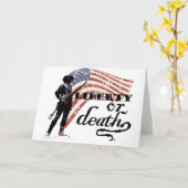 Carte Minutemen de liberté ou de mort (Fleur jaune)