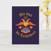 Carte Mir sinn die Deitscherei - Deitschi Faahne (Fleur jaune)