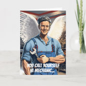 Carte Miracle Worker Funny Mécanique Anniversaire (Devant)