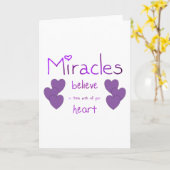 Carte Miracles (Fleur jaune)