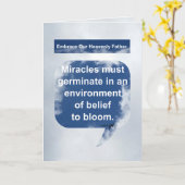 Carte Miracles, croyance et fleur (Fleur jaune)