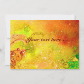 Carte MIRANDOLINA MASQUERADE BALL jaune brun rouge vert (Dos)