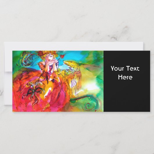 Carte MIRANDOLINA / Masques de Carnaval vénitien (Devant)