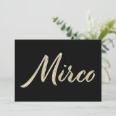 Carte Mirco White Riting Card (Debout devant)