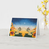 Carte Miroir-Miroir (bénédiction d'aube) (Fleur jaune)