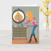 Carte Miroir miroir sur le mur (Fleur jaune)