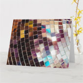 Carte Mirror Disco Ball (Fleur jaune)