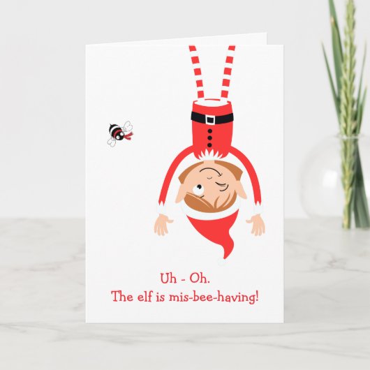 Carte Mis-Bee-Having Elf Holiday Card (Devant)