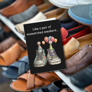 Carte Mismatched Sole-Mates : Un Anniversaire Parfait