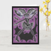 Carte Miss Ado Halloween 'Joyeux anniversaire' (Fleur jaune)