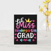 Carte Miss maternelle Jour Dernier De L'École 2024 Fille (Fleur jaune)