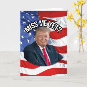 Carte Miss Me Pourtant Drôle Donald Trump Patriotique