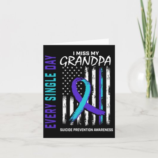 Carte Miss Mon grand-père Prévention du suicide Ameri (Devant)