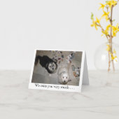 Carte Miss Puppies (Fleur jaune)