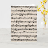Carte Miss Sheet Music (Fleur jaune)