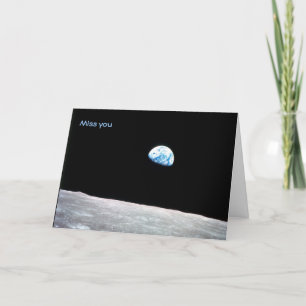 Carte Miss U : Vous semblez si loin-Souhaitez que vous s