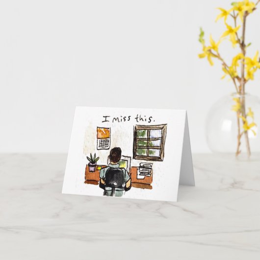 Carte Miss Ya | Co-worker (Fleur jaune)