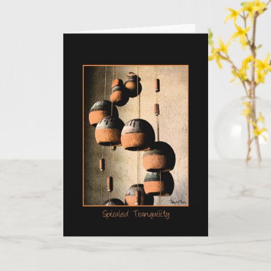 Carte Miss You Spirale Vent Chimes Encore Vie Photo (Fleur jaune)