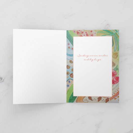 Carte Miss You Thinking of You Envoi Hugs Salutations (Intérieur)