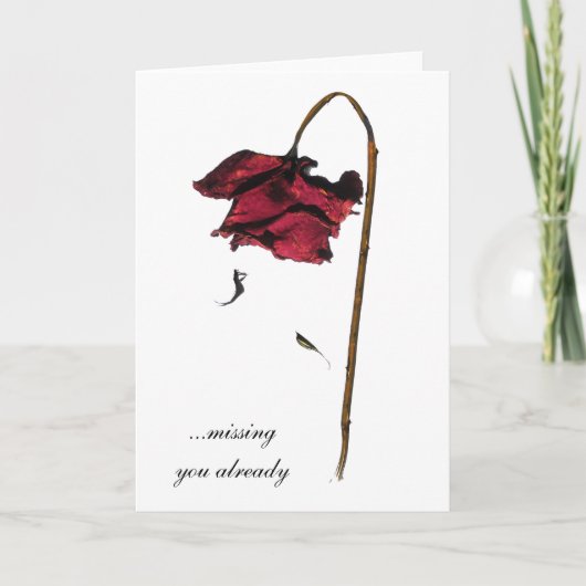 Carte Missing you already (Devant)