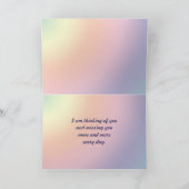 Carte Missing you card for sis with forget me nots (Intérieur)