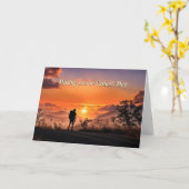 Carte Missing You Fathers Day with Backpacker Camper  (Fleur jaune)