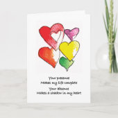 Carte Missing You Hearts (Devant)