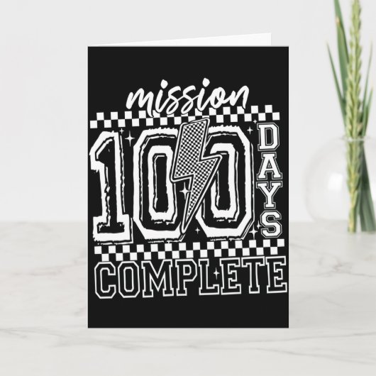 Carte Mission 100 Days Complete Classroom Countdown (Devant)