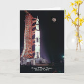 Carte Mission Apollo 17 Moon (Fleur jaune)