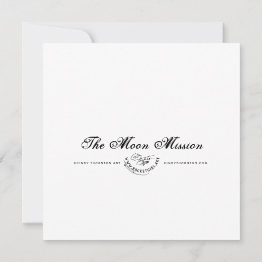 Carte Mission Lune - Mini impression (Dos)