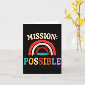 Carte Mission Motivation possible Inspiration école (Fleur jaune)