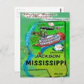 Carte Mississippi USA (Devant / Derrière)