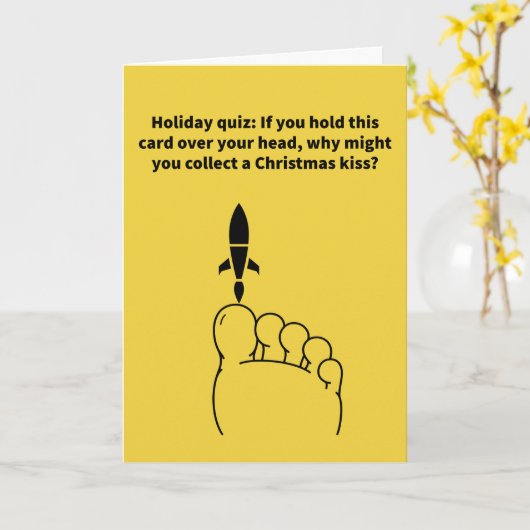 Carte Missle Toe - Noël (Fleur jaune)