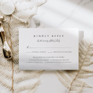 Carte Mist RSVP avec choix de repas