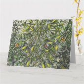 Carte Mistletoe (Fleur jaune)