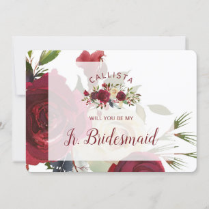 Carte Mistletoe Manor Chic Be My Jr Bridesmaid Propositi
