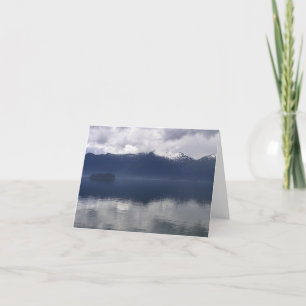 Carte Misty Alaskan Sea dans les tons bleu
